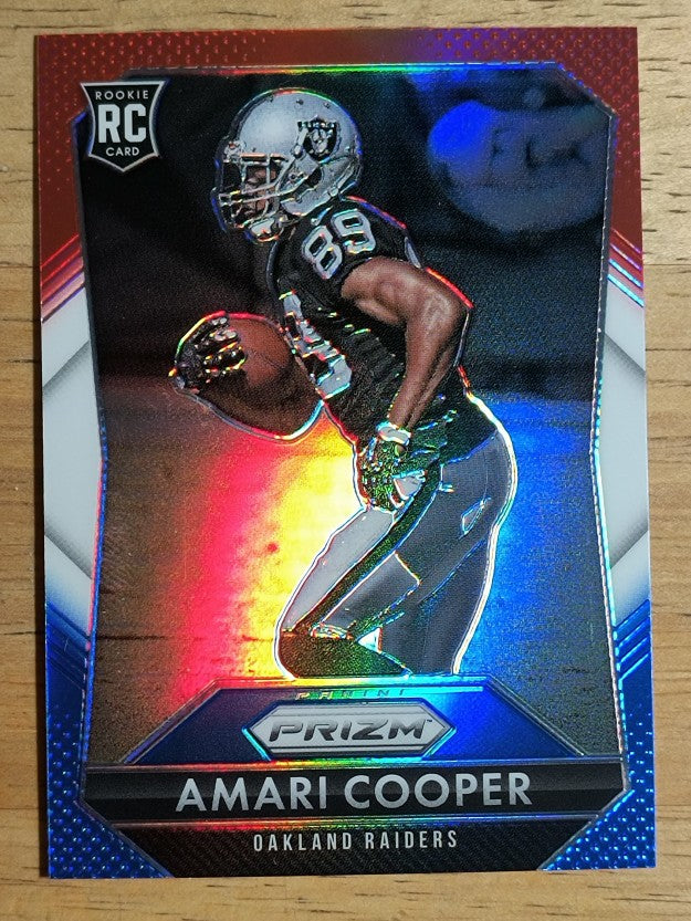 2015 Panini Prizm Prizms Red White and Blue #201 Amari Cooper