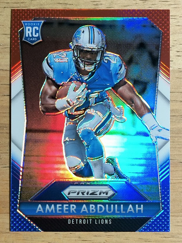 2015 Panini Prizm Prizms Red White and Blue #202 Ameer Abdullah