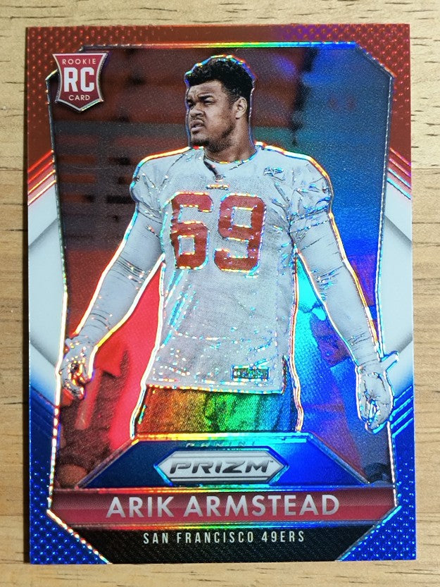 2015 Panini Prizm Prizms Red White and Blue #204 Arik Armstead