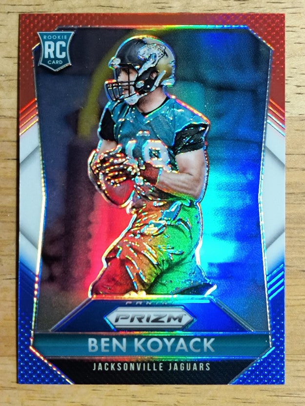2015 Panini Prizm Prizms Red White and Blue #205 Ben Koyack