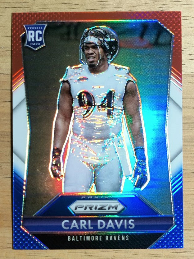 2015 Panini Prizm Prizms Red White and Blue #215 Carl Davis