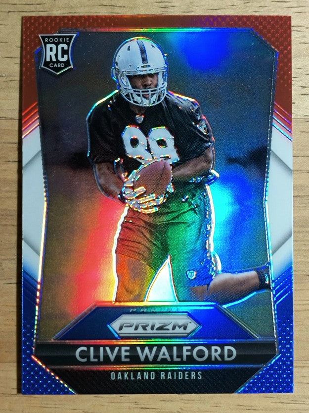 2015 Panini Prizm Prizms Red White and Blue #217 Clive Walford