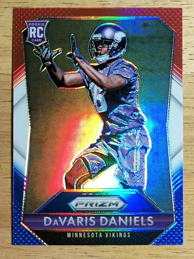 2015 Panini Prizm Prizms Red White and Blue #222 DaVaris Daniels