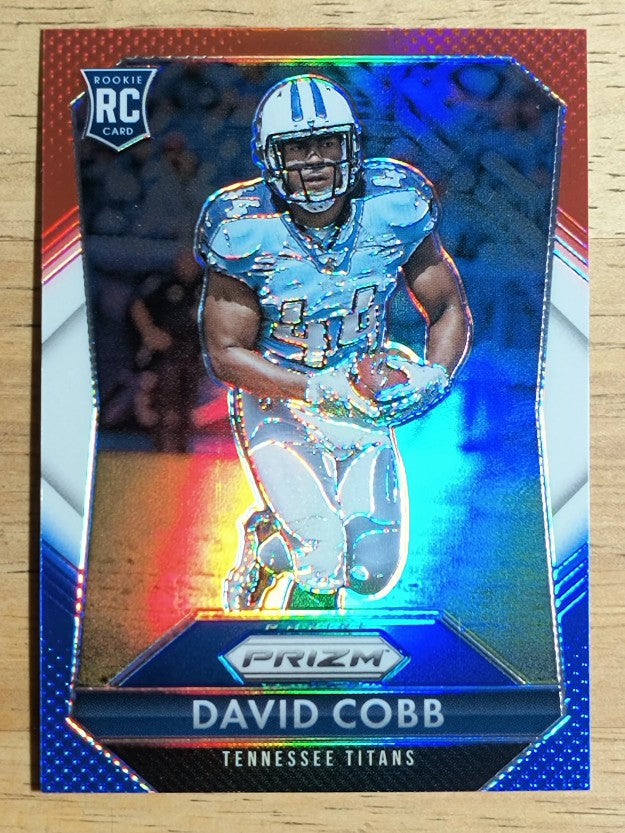 2015 Panini Prizm Prizms Red White and Blue #223 David Cobb