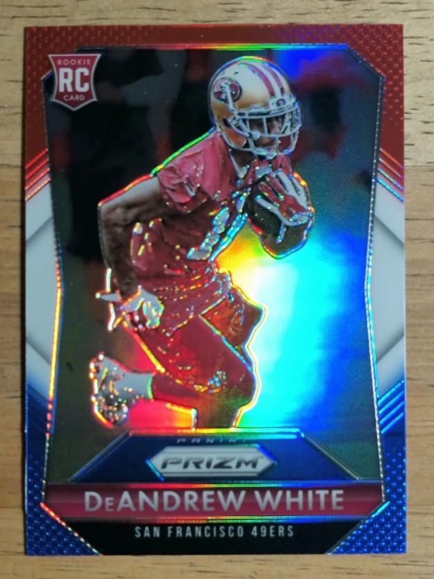 2015 Panini Prizm Prizms Red White and Blue #225 DeAndrew White