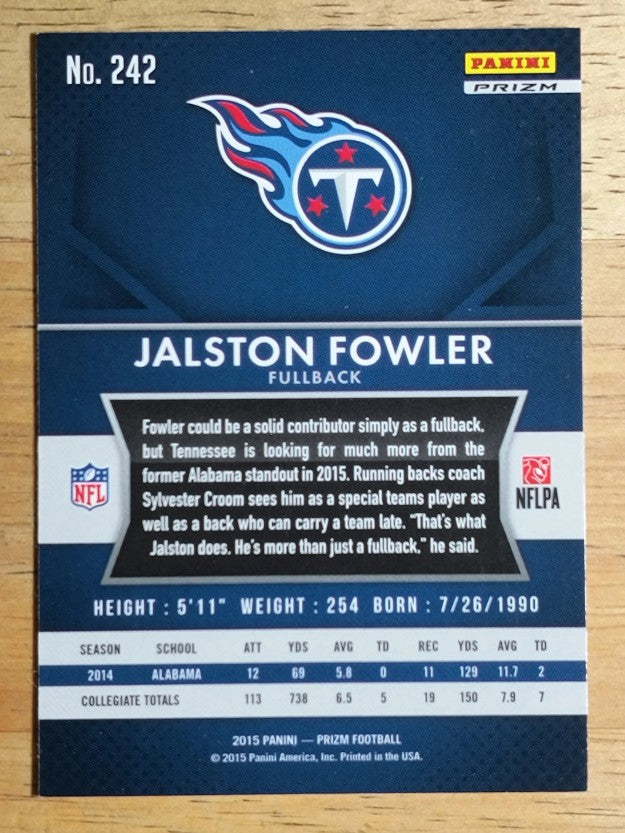 2015 Panini Prizm Prizms Red White and Blue #242 Jalston Fowler