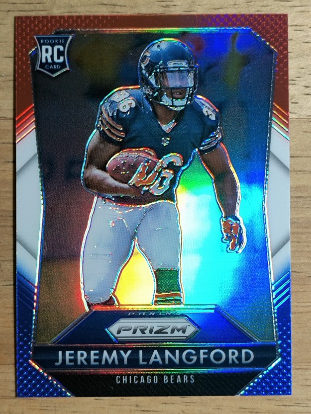 2015 Panini Prizm Prizms Red White and Blue #248 Jeremy Langford
