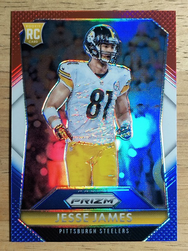 2015 Panini Prizm Prizms Red White and Blue #249 Jesse James