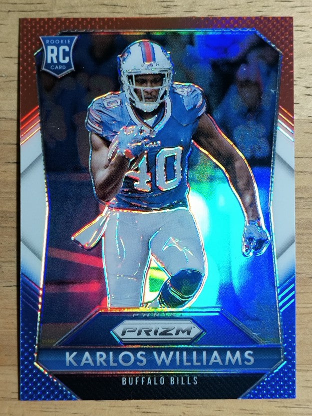 2015 Panini Prizm Prizms Red White and Blue #255 Karlos Williams
