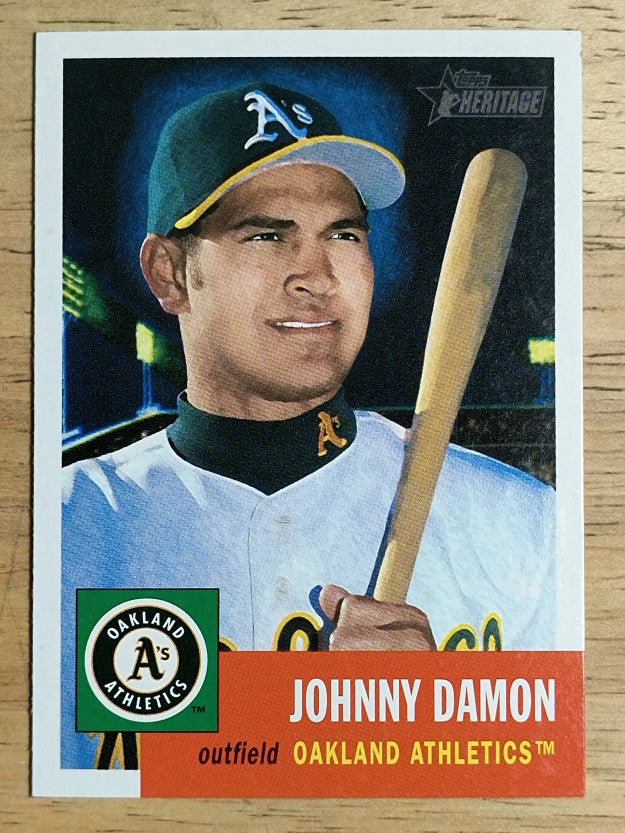 2002 Topps Heritage #92N Johnny Damon Night SP