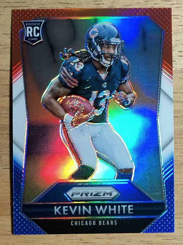 2015 Panini Prizm Prizms Red White and Blue #258 Kevin White
