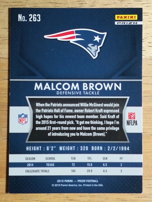 2015 Panini Prizm Prizms Red White and Blue #263 Malcom Brown