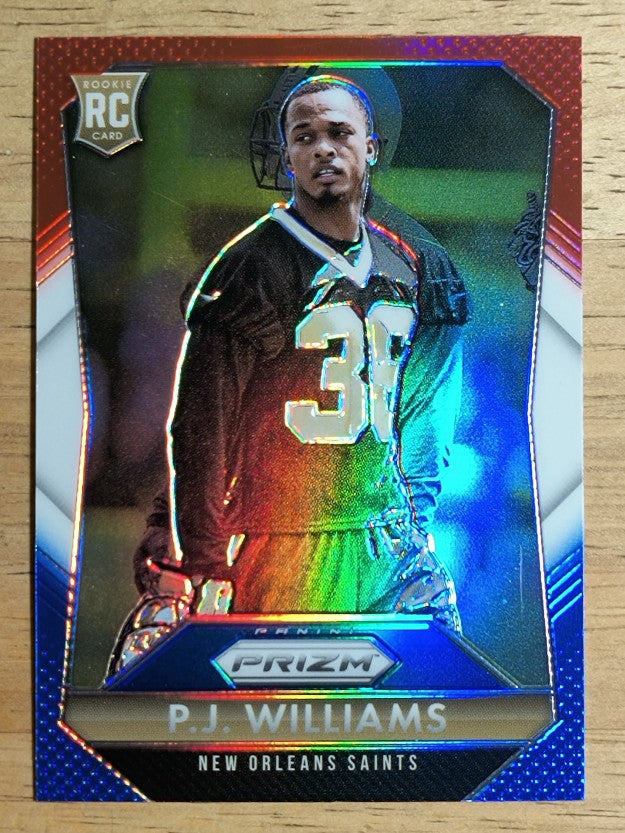 2015 Panini Prizm Prizms Red White and Blue #275 P.J. Williams