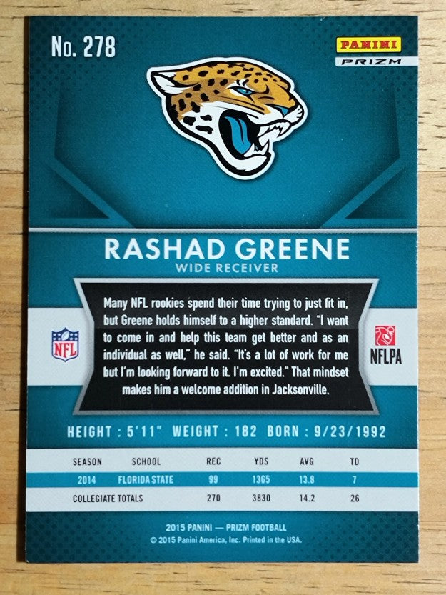 2015 Panini Prizm Prizms Red White and Blue #278 Rashad Greene