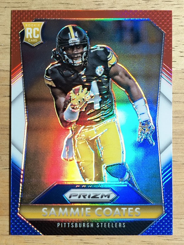 2015 Panini Prizm Prizms Red White and Blue #280 Sammie Coates