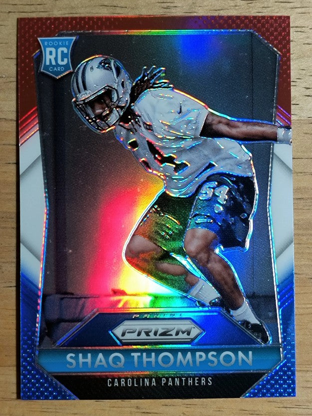 2015 Panini Prizm Prizms Red White and Blue #284 Shaq Thompson