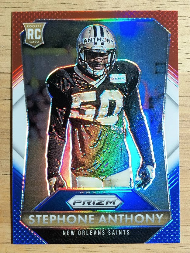 2015 Panini Prizm Prizms Red White and Blue #286 Stephone Anthony