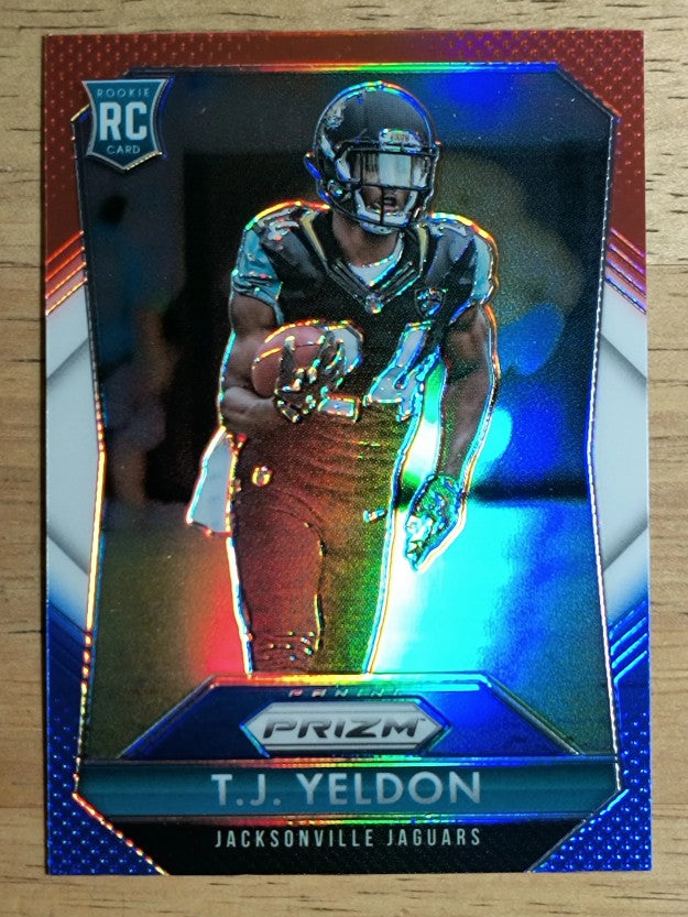 2015 Panini Prizm Prizms Red White and Blue #287 T.J. Yeldon