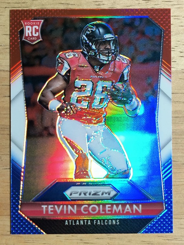 2015 Panini Prizm Prizms Red White and Blue #289 Tevin Coleman