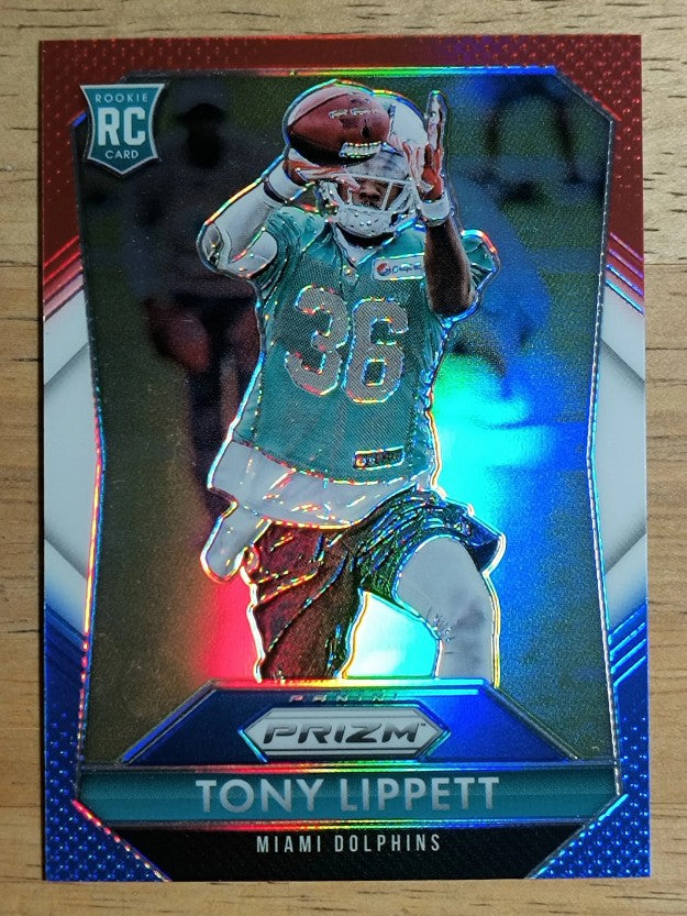 2015 Panini Prizm Prizms Red White and Blue #292 Tony Lippett