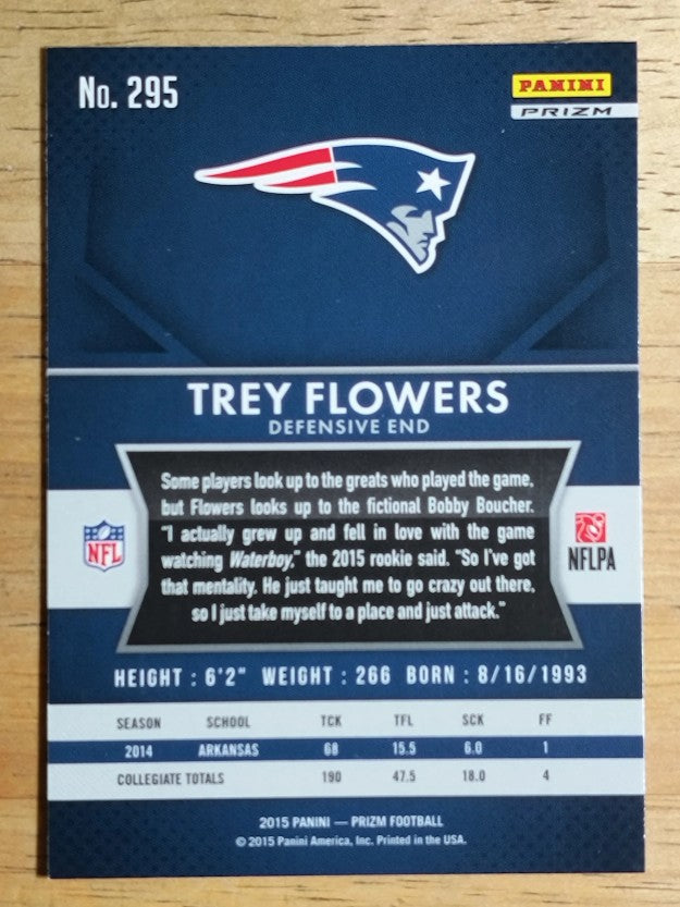 2015 Panini Prizm Prizms Red White and Blue #295 Trey Flowers