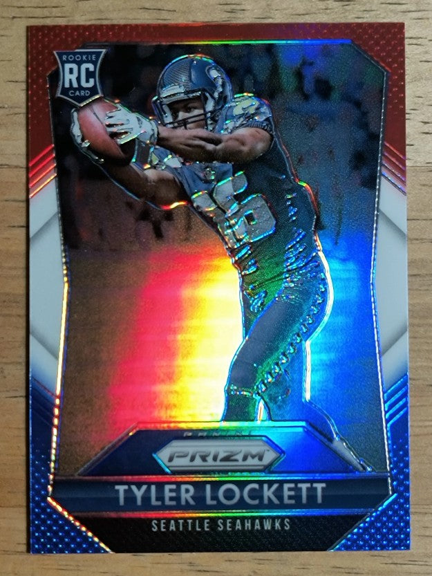 2015 Panini Prizm Prizms Red White and Blue #298 Tyler Lockett