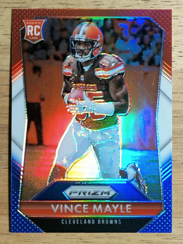 2015 Panini Prizm Prizms Red White and Blue #300 Vince Mayle