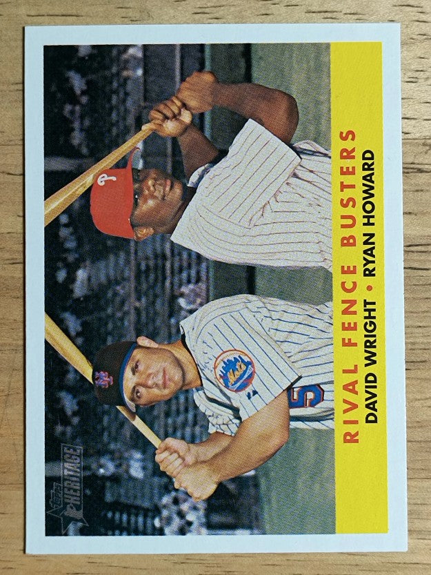 2007 Topps Heritage #436 David Wright/Ryan Howard