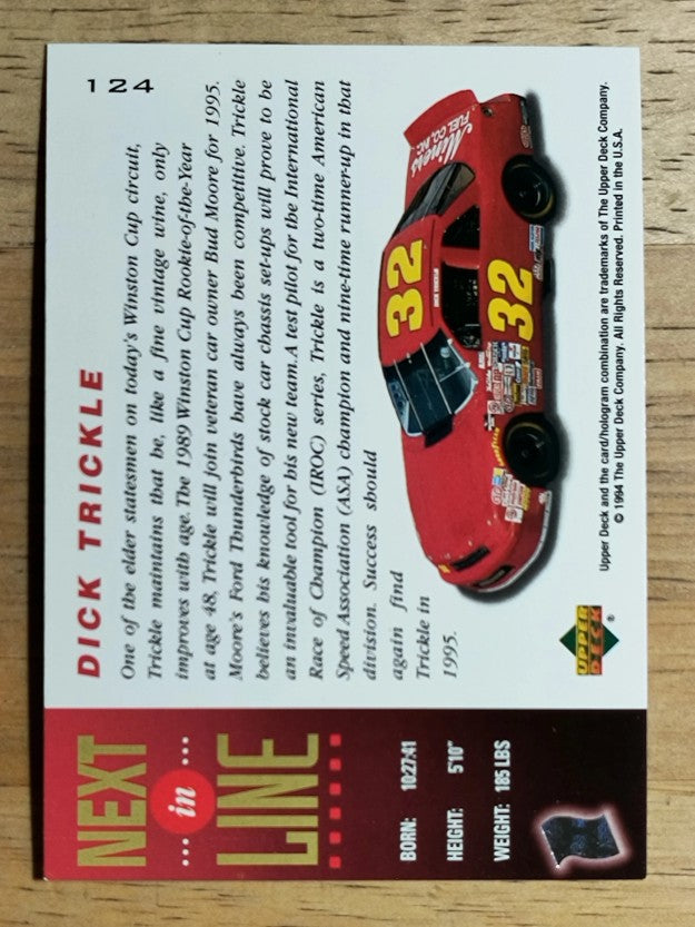 1995 Upper Deck #124 Dick Trickle's Car NIL