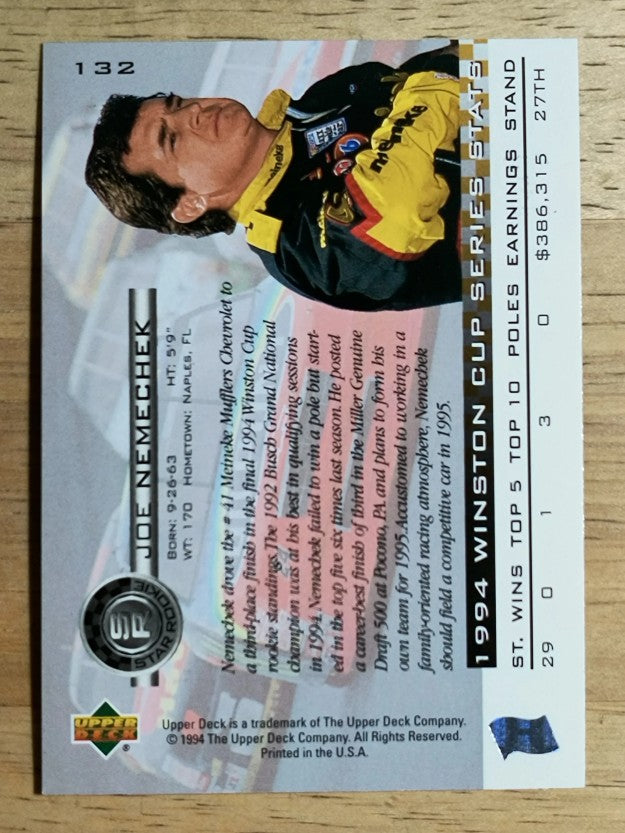 1995 Upper Deck #132 Joe Nemechek