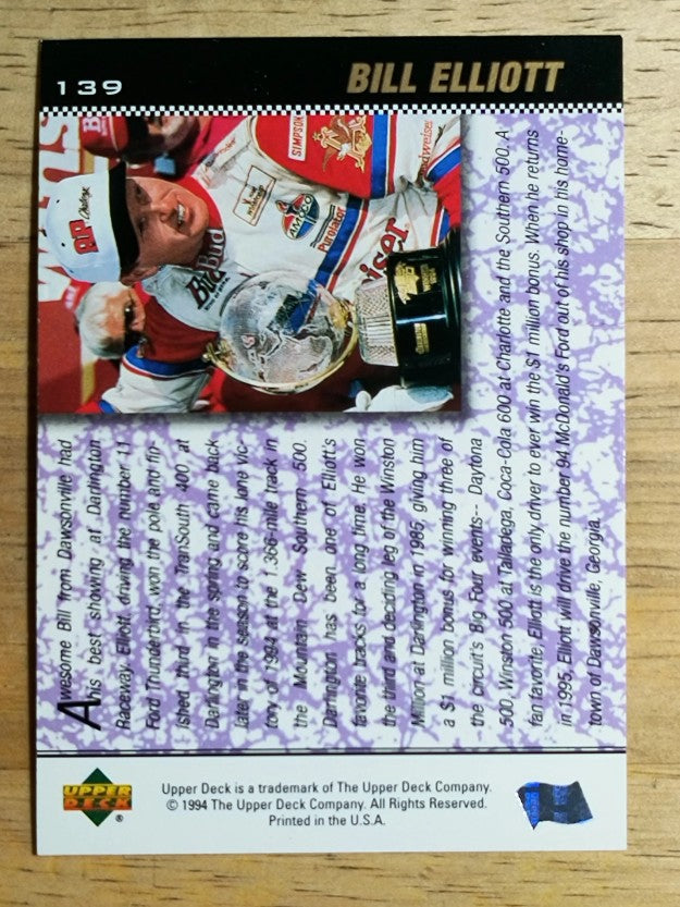 1995 Upper Deck #139 Bill Elliott's Car