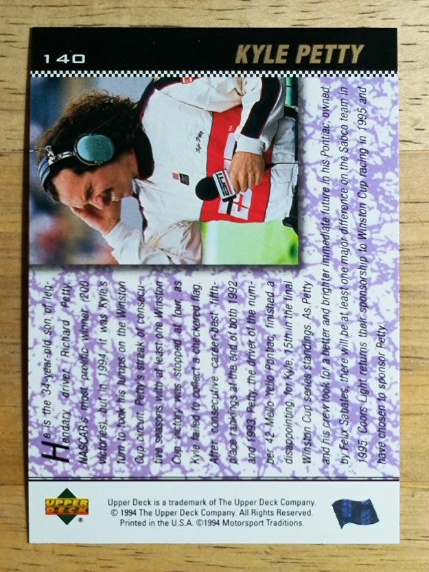 1995 Upper Deck #140 Kyle Petty's Car