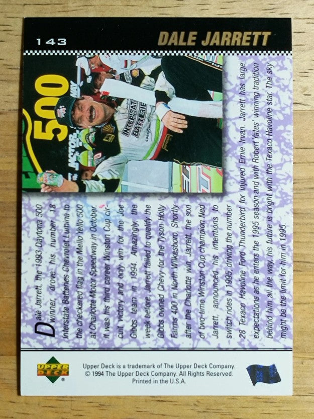1995 Upper Deck #143 Dale Jarrett's Car