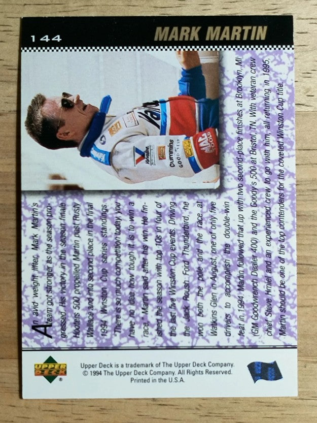 1995 Upper Deck #144 Mark Martin's Car