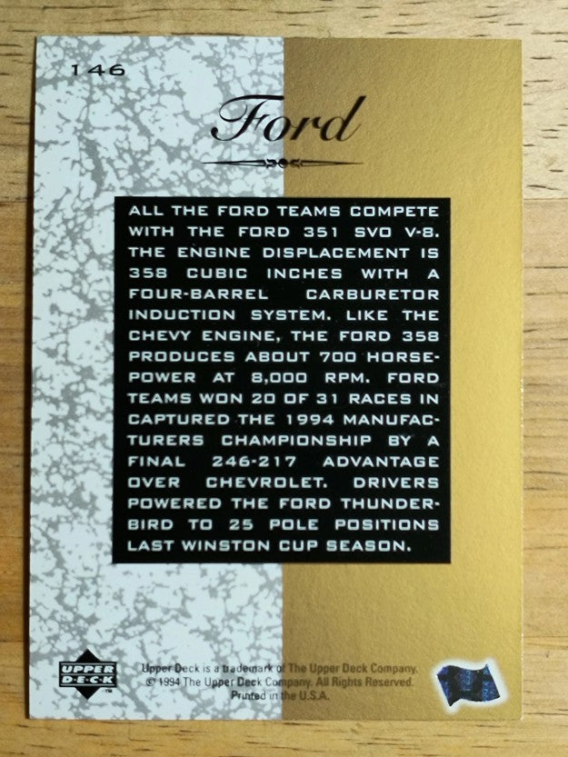 1995 Upper Deck #146 Ford Engine