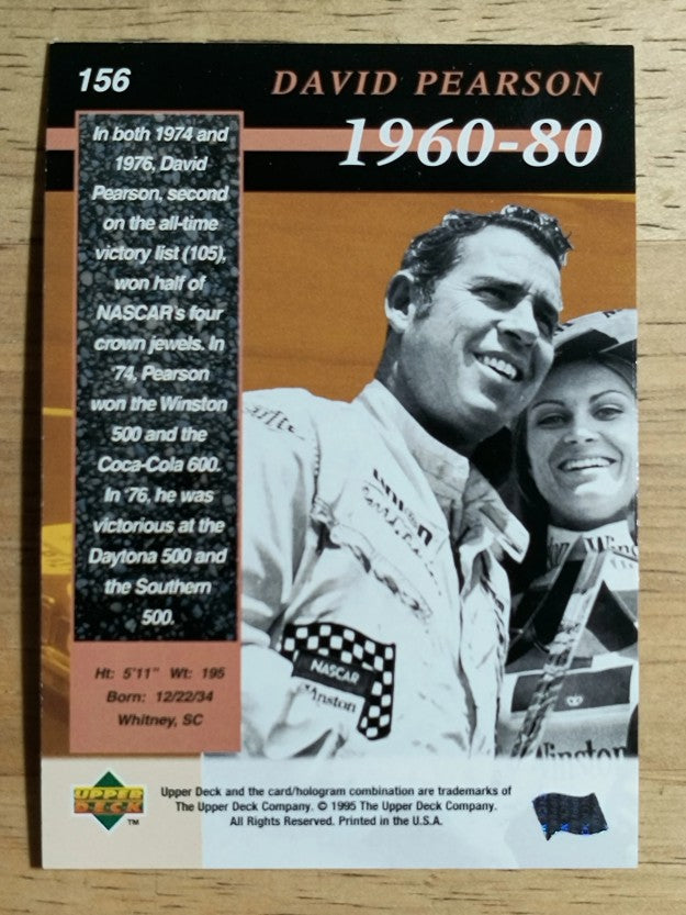 1995 Upper Deck #156 David Pearson SL
