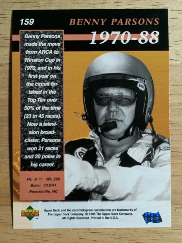 1995 Upper Deck #159 Benny Parsons SL