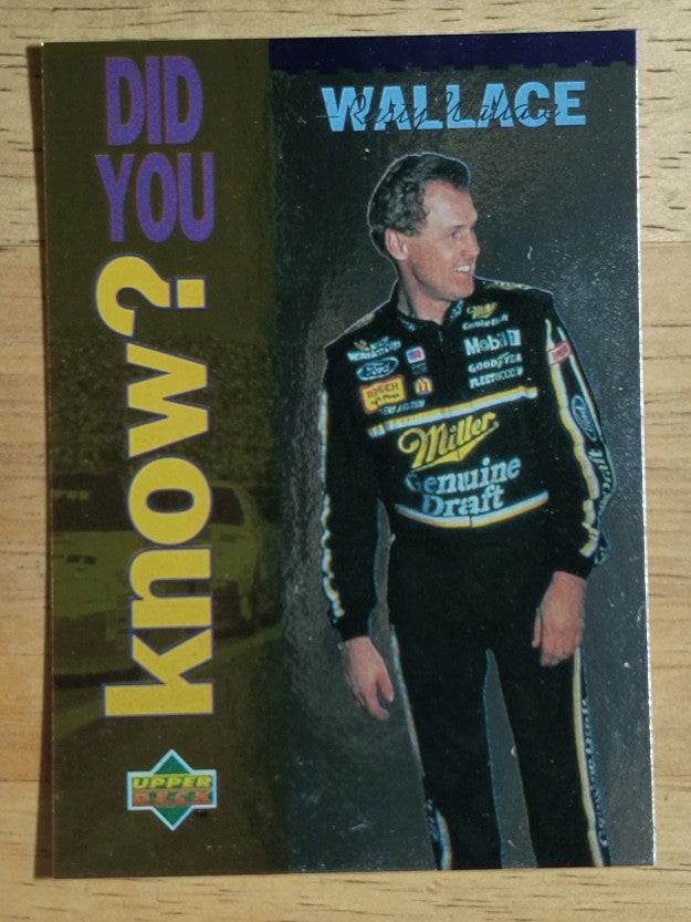1995 Upper Deck #161 Rusty Wallace DYK