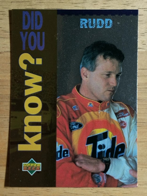 1995 Upper Deck #167 Ricky Rudd DYK