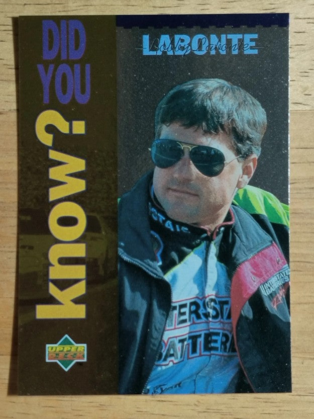1995 Upper Deck #171 Bobby Labonte DYK