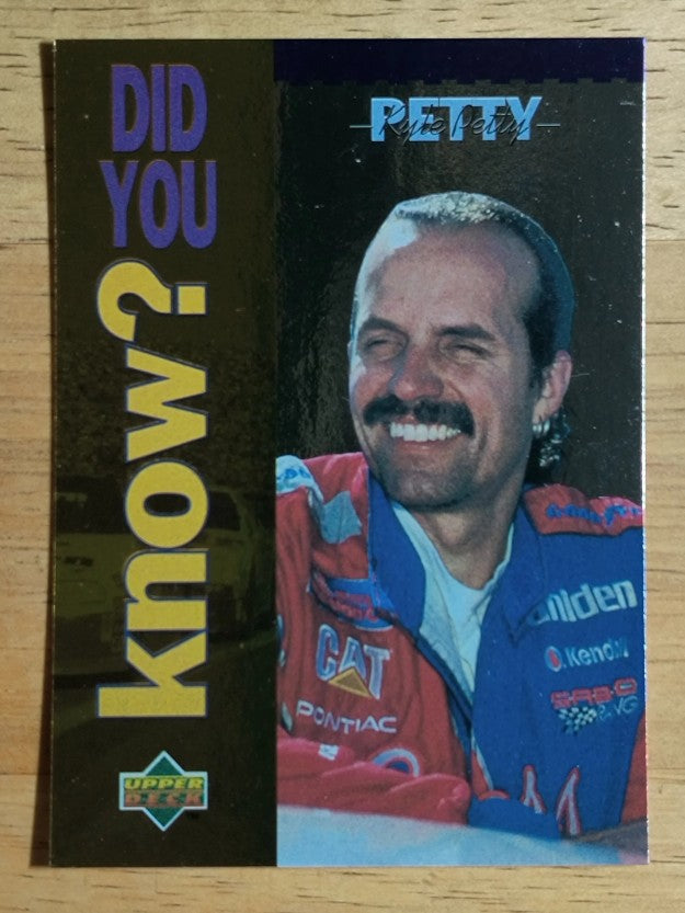 1995 Upper Deck #173 Kyle Petty DYK