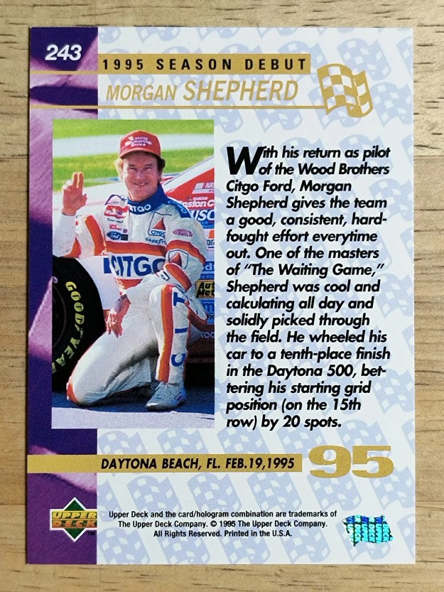 1995 Upper Deck #243 Morgan Shepherd SD