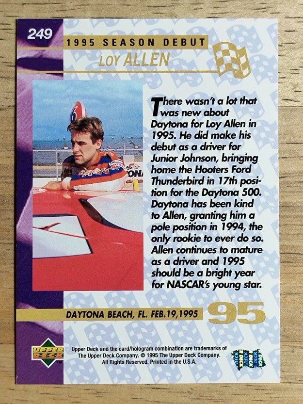 1995 Upper Deck #249 Loy Allen Jr. SD