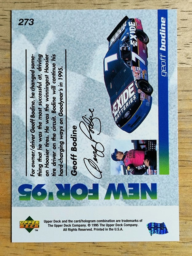 1995 Upper Deck #273 Geoff Bodine's Car