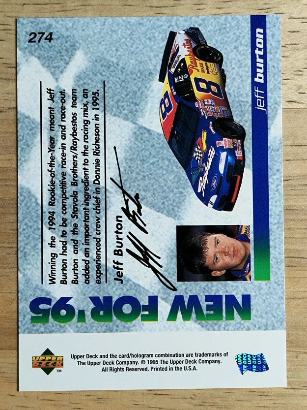 1995 Upper Deck #274 Jeff Burton's Car