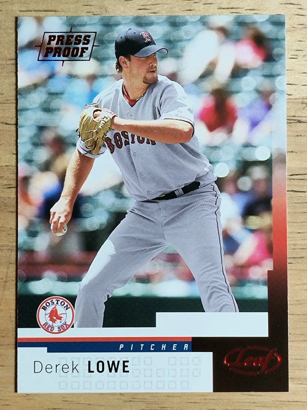 2004 Leaf Press Proofs Red #13 Derek Lowe