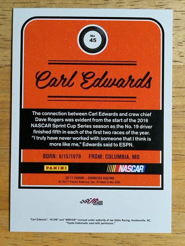 2017 Donruss #45A Carl Edwards