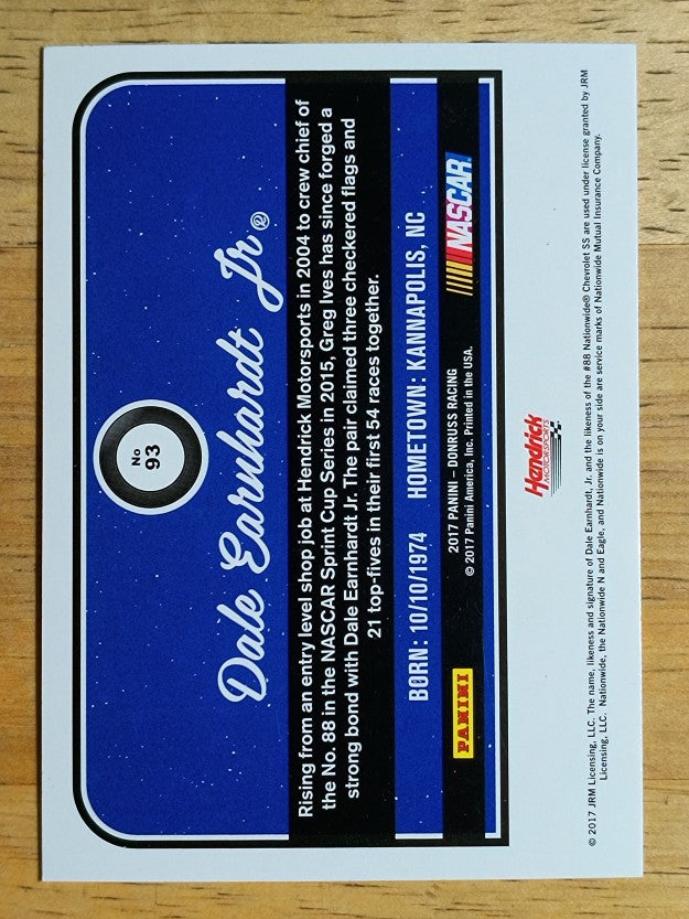 2017 Donruss #93 Dale Earnhardt Jr.