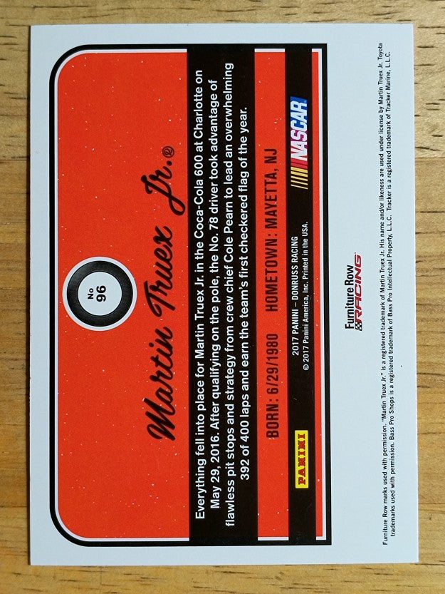 2017 Donruss #96 Martin Truex Jr.
