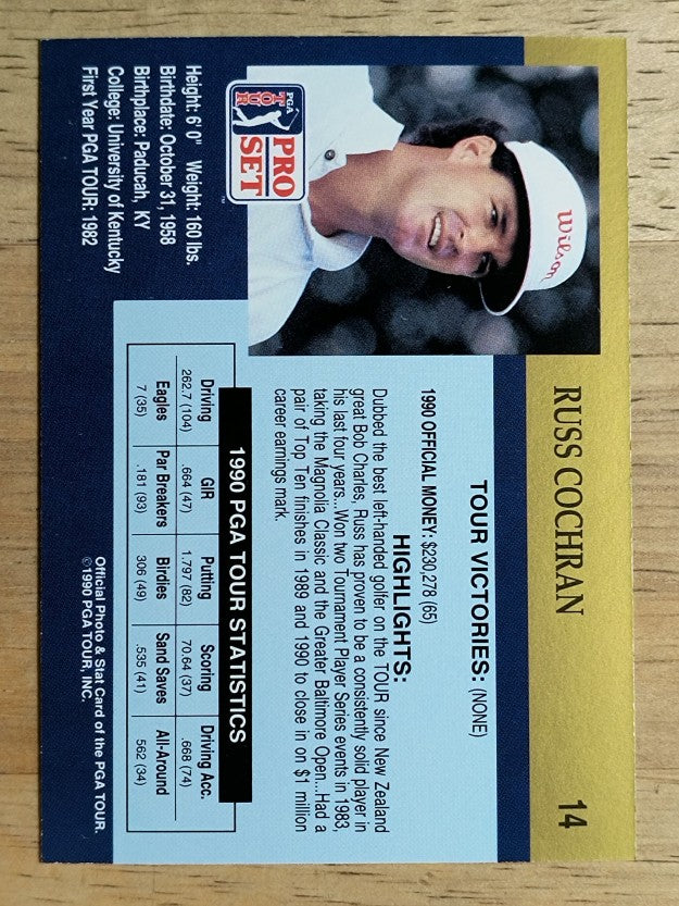 1990 Pro Set #14 Russ Cochran RC